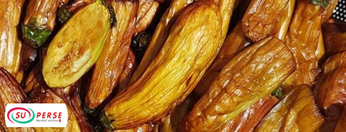 کنسرو بادمجان سرخ شده کامچین
