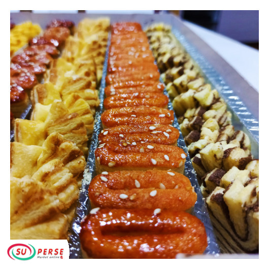 شیرینی زبان و رول مخلوط(پاپیونی) کاخ نیاوران - 500 گرم