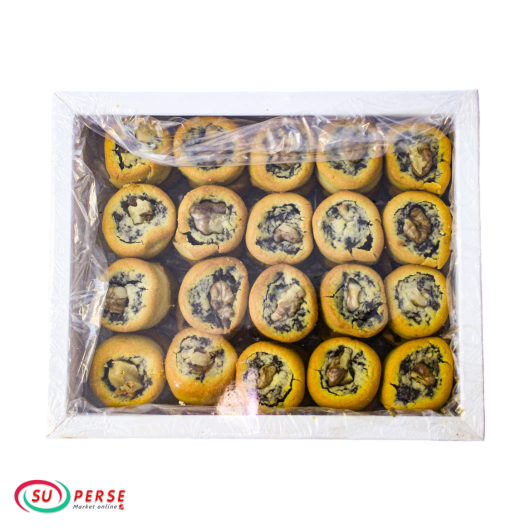 نان خرمایی گردویی شکرریز - 600 گرم