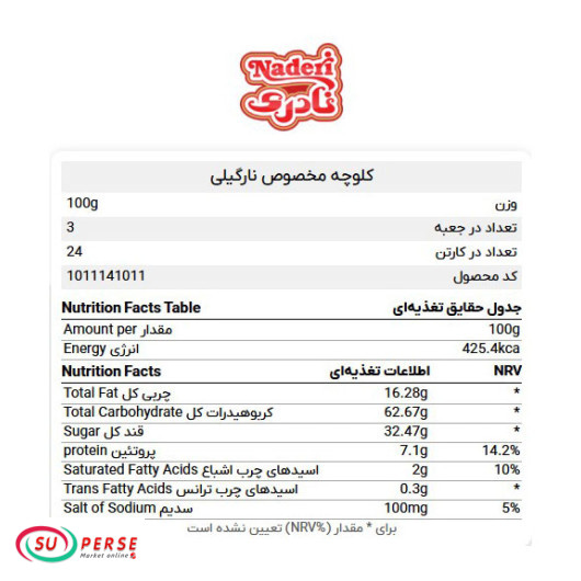 خرید اینترنتی کلوچه با طعم گردو نادری از اروپا و فرانسه