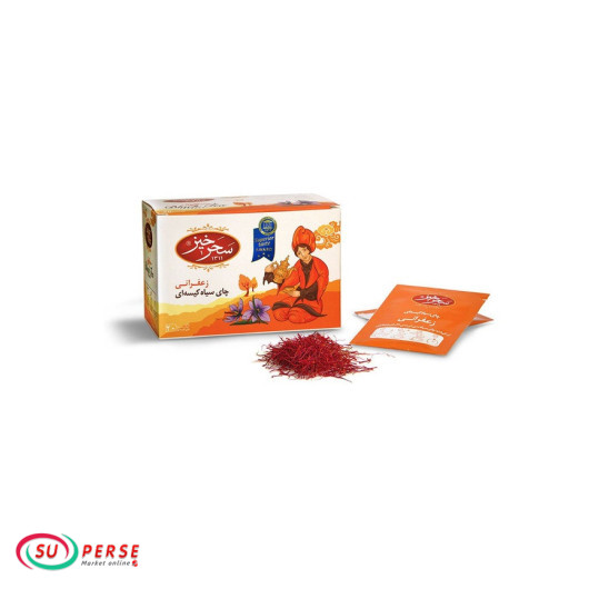 چای سیاه کیسه ای زعفرانی سحرخیز - 30 گرم